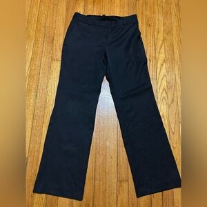 J Crew Pants Womens 6 Black Ankle Flat Front 100% Wool Light Weight City Fit